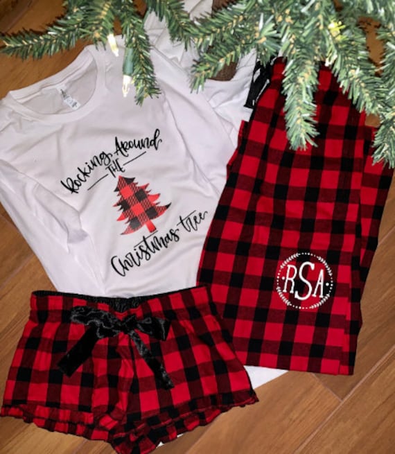 Christmas family shirts, Buffalo Plaid,Christmas Eve family shirts,Rocking Around Xmas tree, Gift ideas, Merry Christmas Filthy Animal