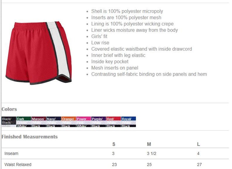 Custom Sports Velocity-short: teamsportshorts voor meisjes en dames afbeelding 5