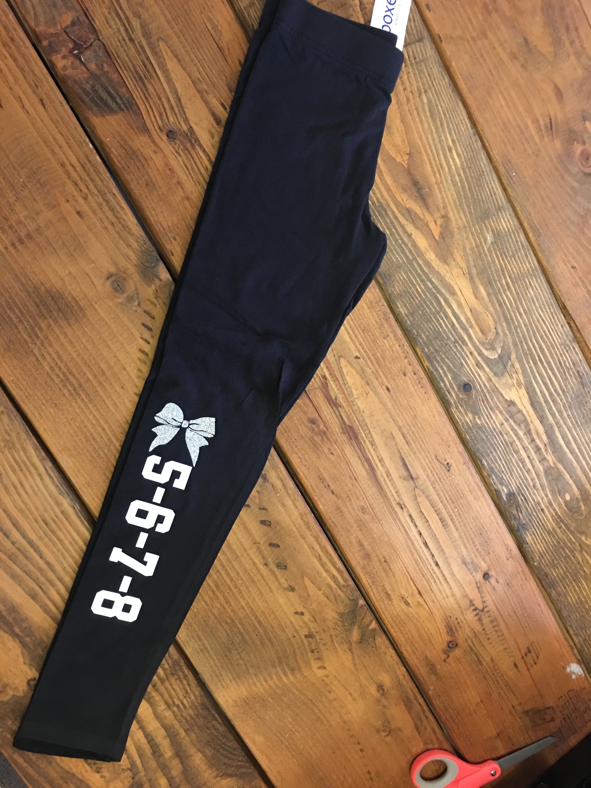 Cheerleading, 5 6 7 8 leggings, cheer team pants, cheer gifts