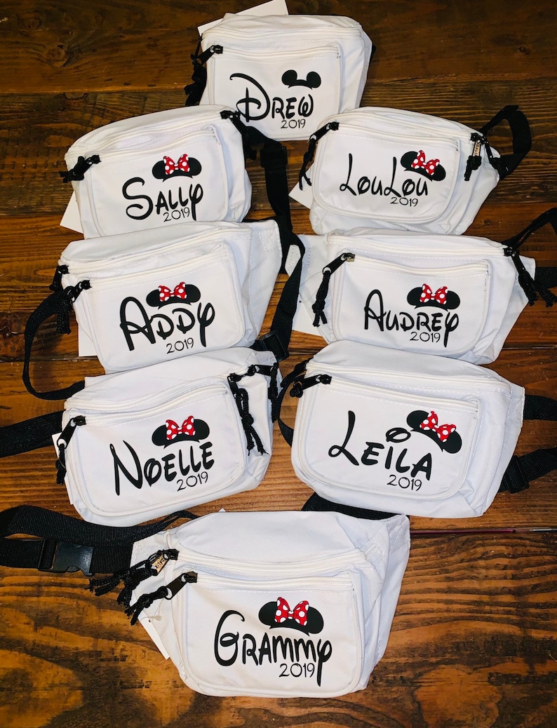 Disney Fanny Pack/Personalized Fanny Pack/Mickey bag/Vacation Belt Bag/Cheer Nationals Bag/Custom belt bag/Disney gifts/Cheer Nationals 2024 image 5