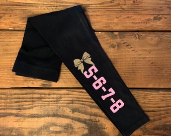 Cheerleading,5678 leggings, cheer team pants,cheer gifts,cheer squad leggings,end of school year gifts, youth cheer leggings,Nationals gift