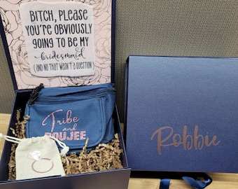 Bridesmaid Proposal Box-Will You Be My Bridesmaid-Custom Gift Boxes-Box-Wedding Party Gifts -Bridal gift idea-Bridesmaid proposal kits
