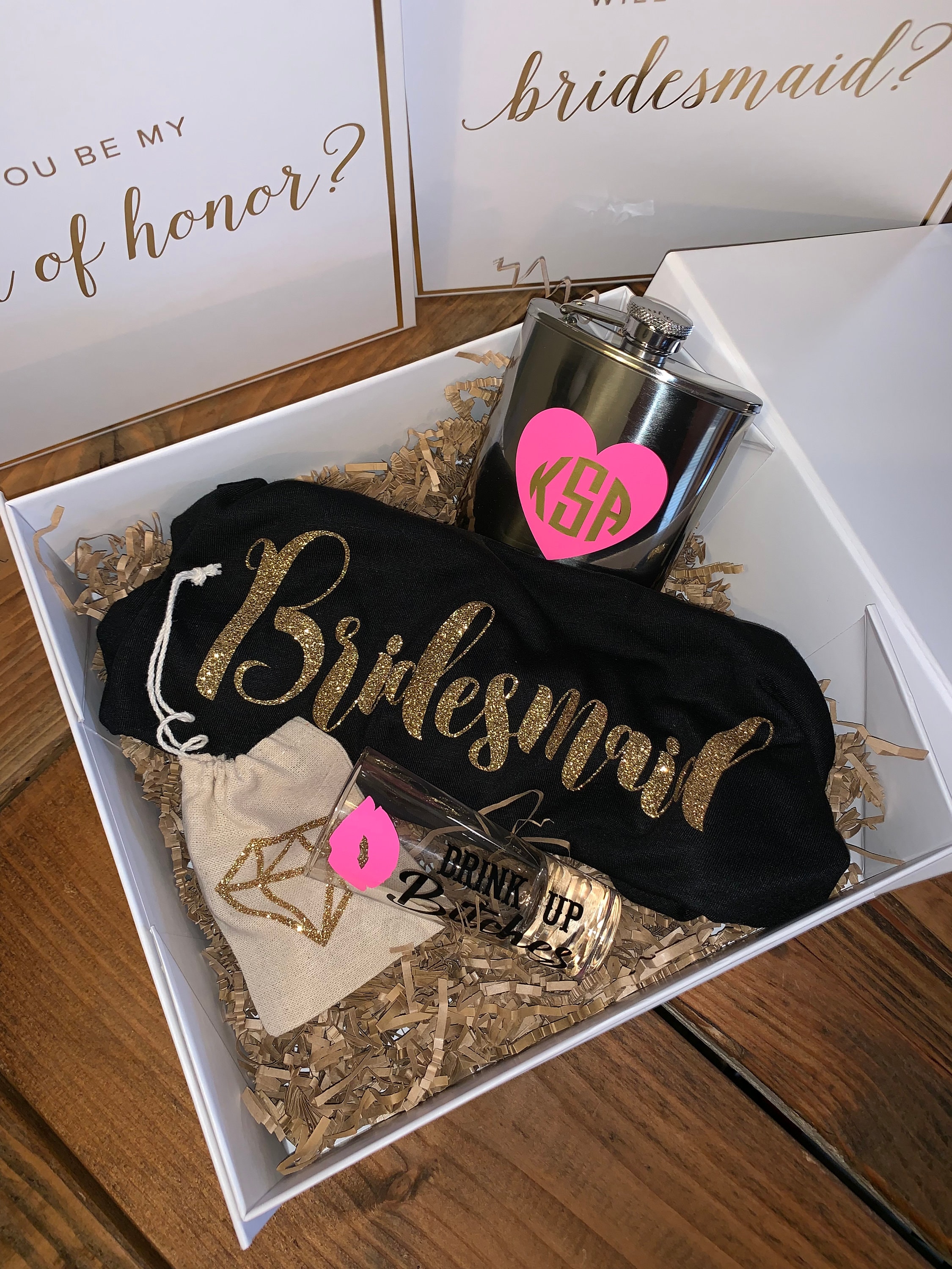 Proposal Gift Boxes Bridesmaid Proposal Box Will You Be My