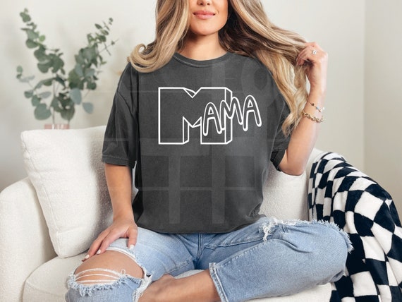 Retro Mama shirt,MTV mama,MAMA lightening bolt, Mothers Day Gift,In my Mama Era, 80's mama,Vintage Mama, Comfort Colors shirt,Mama tshirt