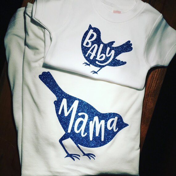 Mama Bird Baby Bird Matching Outfit: Mother Daughter Shirts