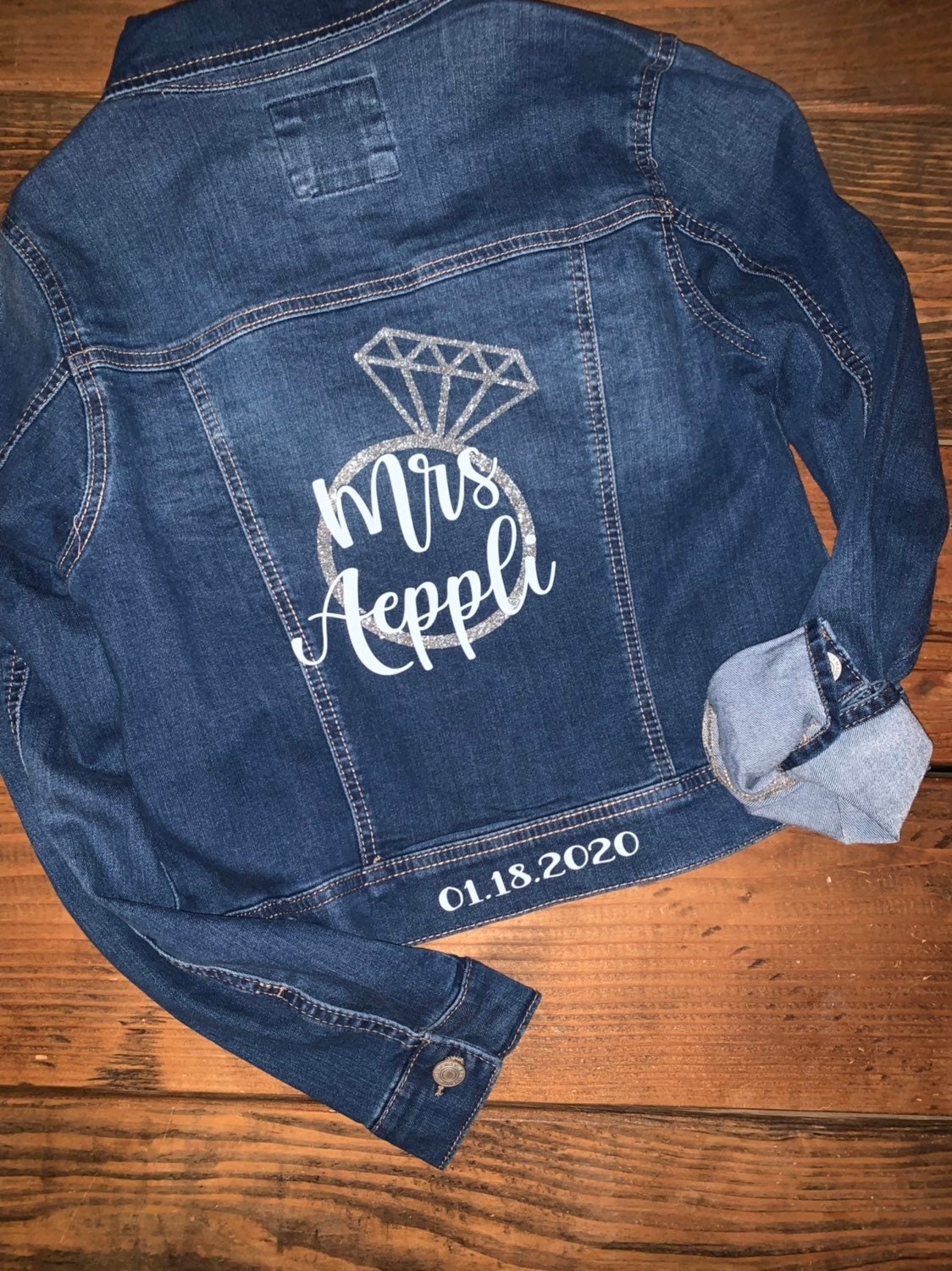 future mrs denim jacket