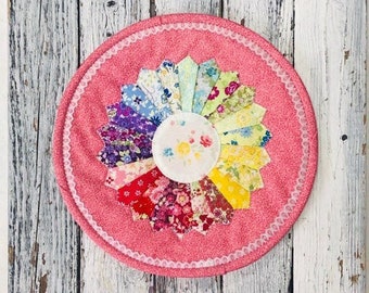 Rainbow Floral Micro Mini Dresden Sewing Project Kit