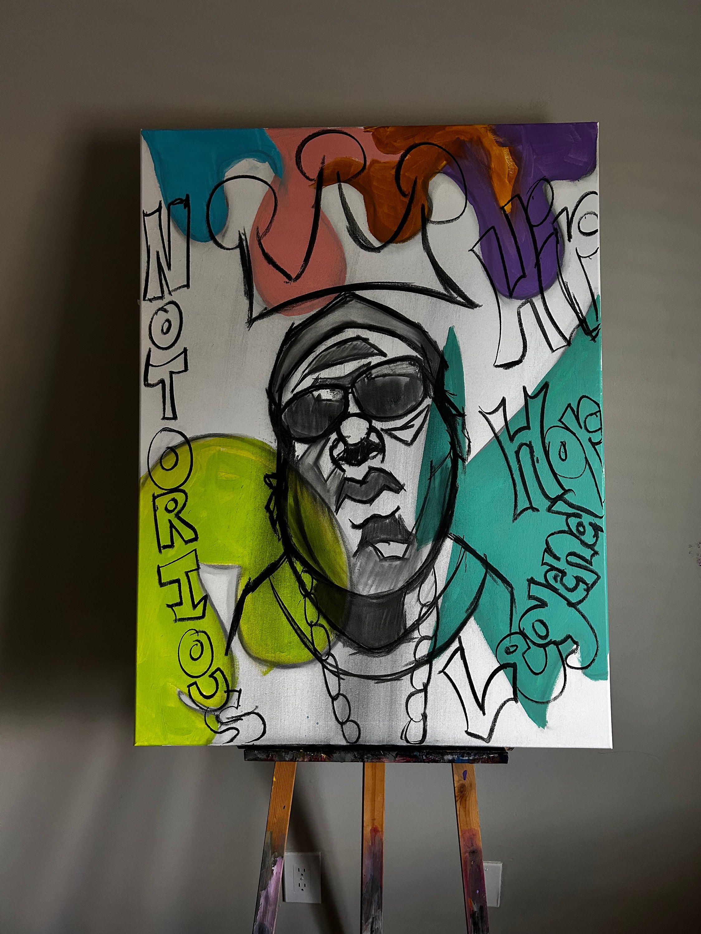 Rappers Notorious BIG Biggie Smalls & Sean Combs Art Wall Poster - POSTER  20x30