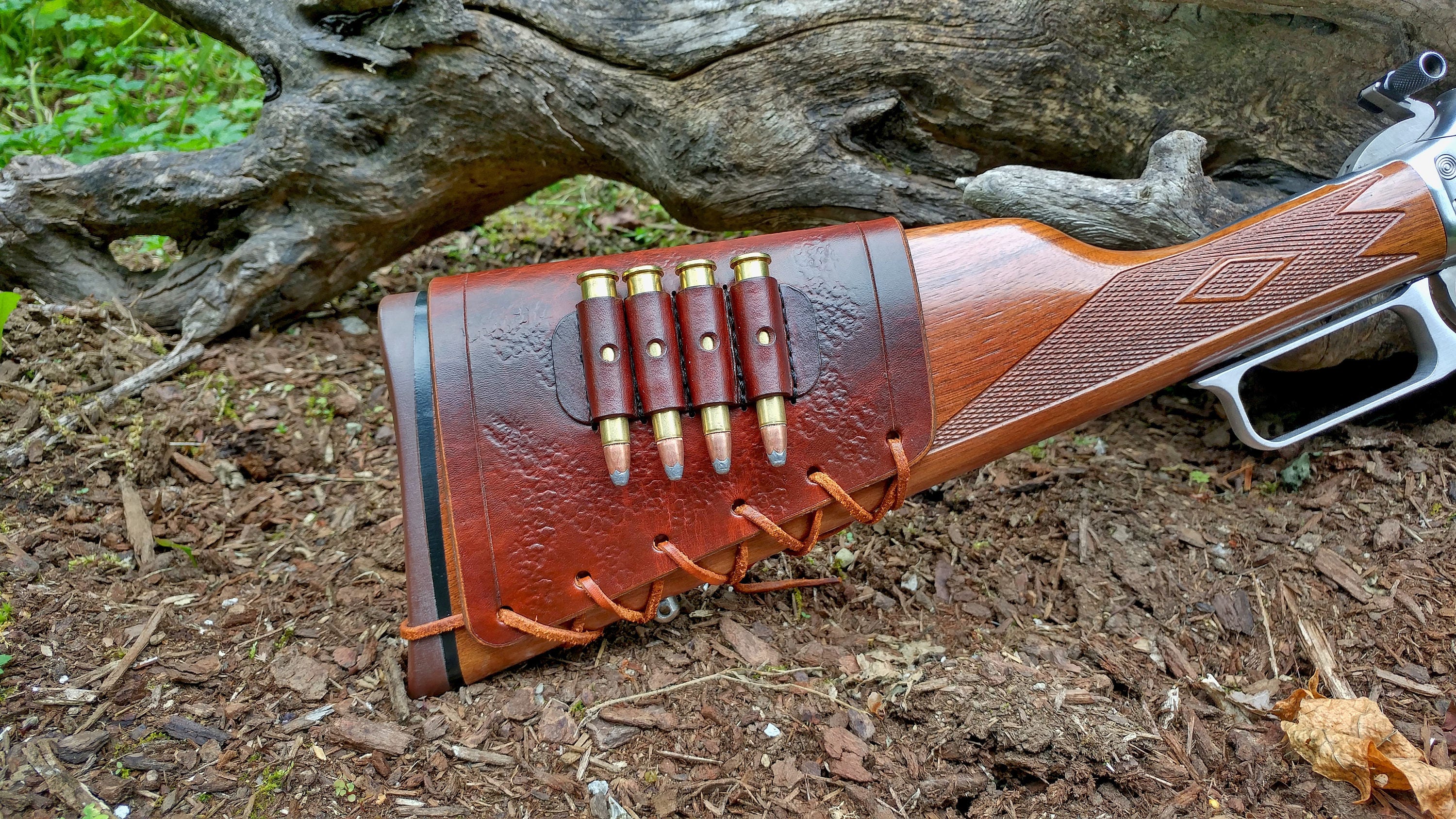 Custom Leather Buttstock Cartridge Holder Etsy