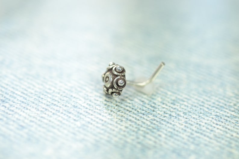 Sterling Silver Bali Style Nose Ring