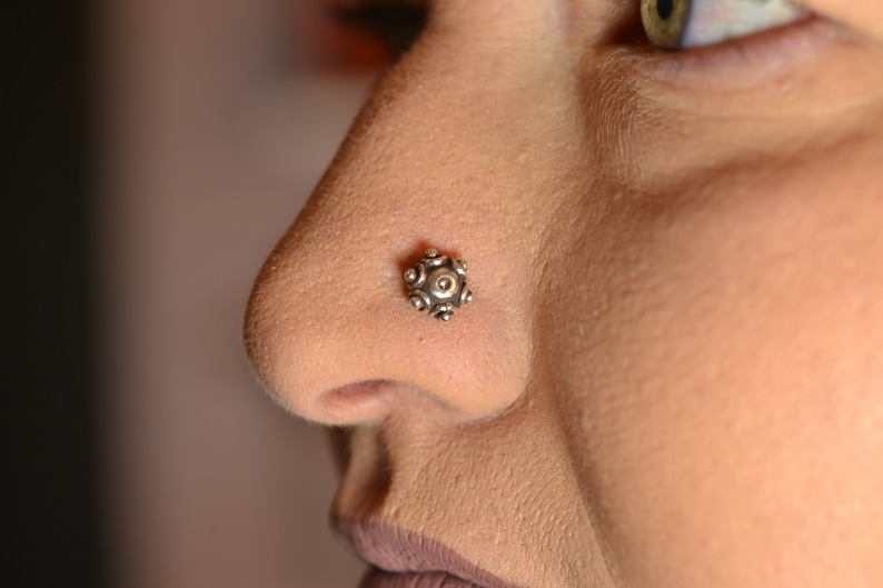 Sterling Silver Bali Style Nose Ring
