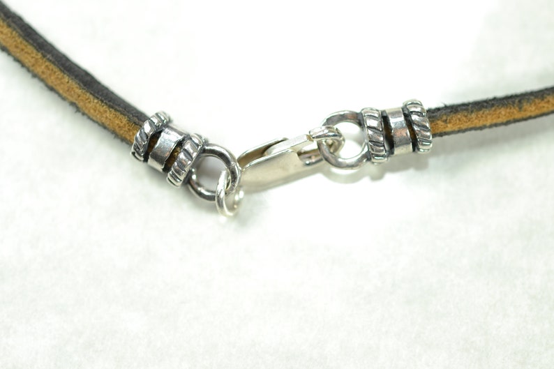Clear Quartz Sterling silver 3 mm Suede Necklace