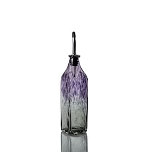 Hand Blown Glass Olive Oil Dispenser, Soap Dispenser, Olive Oil Bottle, Vinegar Bottle - Indigo & Tonic