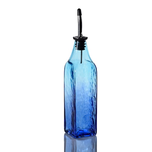 Hand Blown Glass Oil Dispenser Etsy