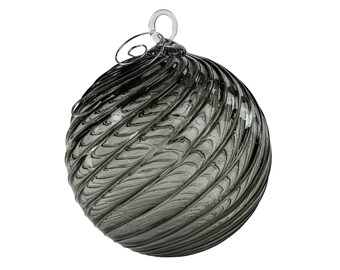 Tonic | Handblown Glass Ornament | Handmade in CA | Sun Catcher | Gazing Ball | Holiday Ornament | Gift | Spiral