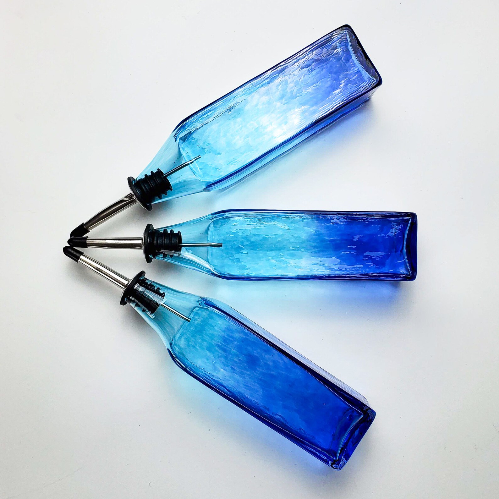 Hand Blown Glass Olive Oil Dispenser Soap Dispenser Olive Etsy