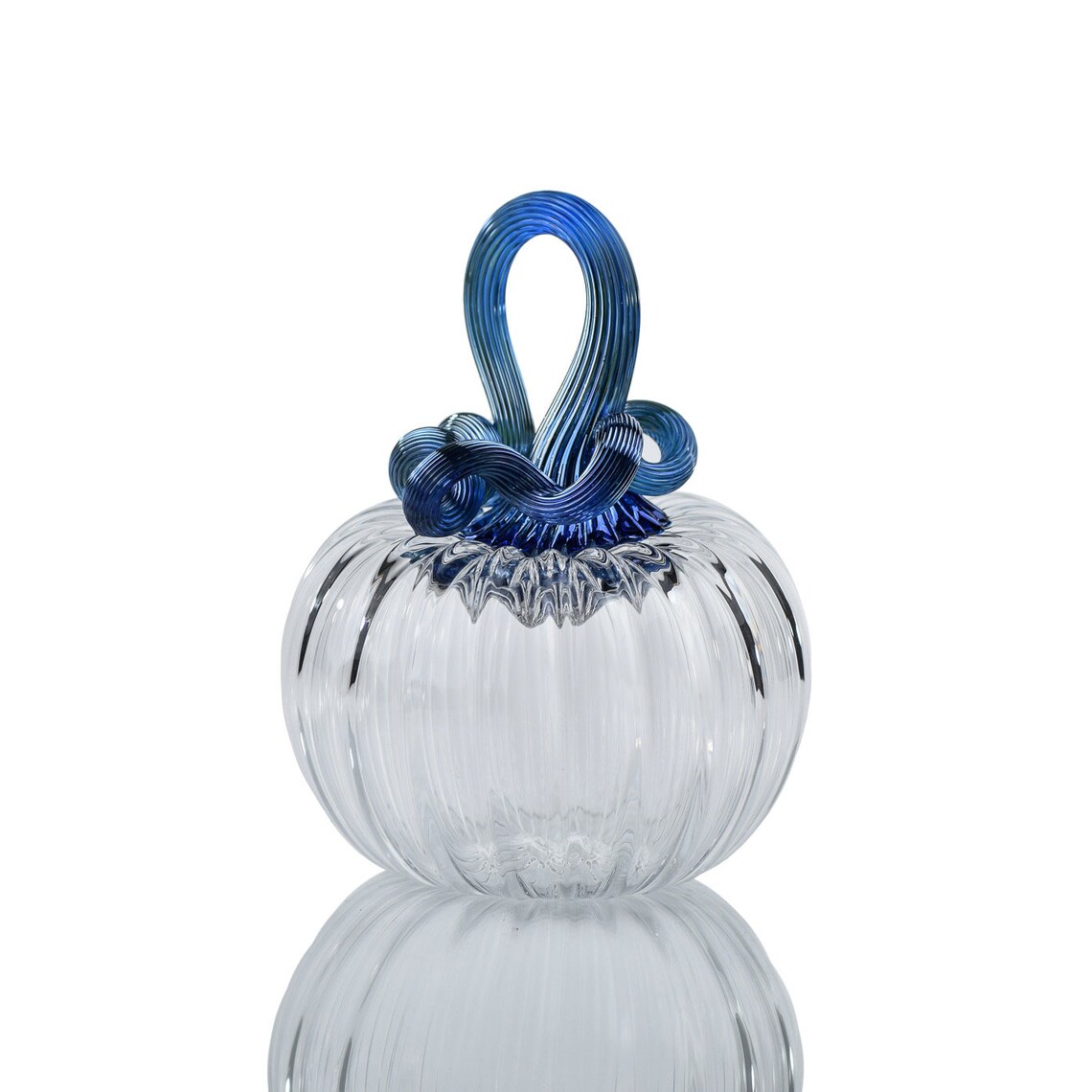 MINI Glass Pumpkin Spellbound Blue Mini Pumpkin Hand | Etsy