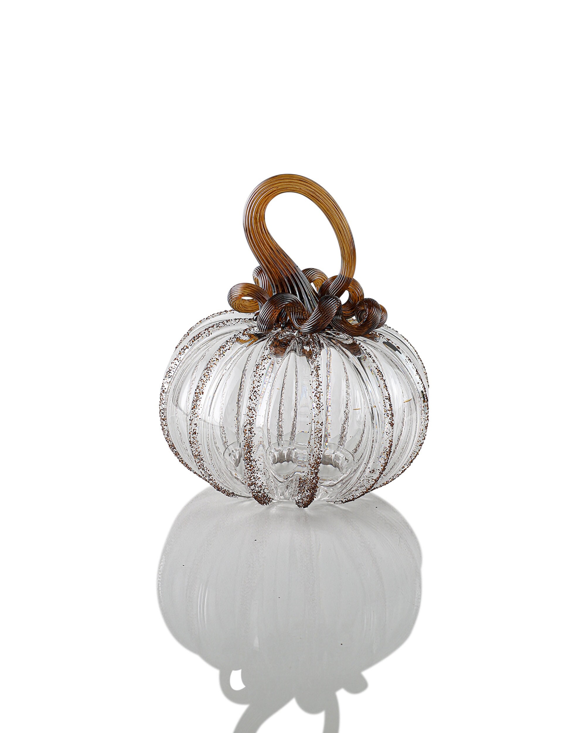 Amber Magic Mini Light Up Pumpkin 12 Point Handblown Etsy