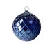 Metallic Mountain Blue Diamond Cut Ornament | Hand Blown Glass Ornament | Sun Catcher | Gazing Ball | Holiday Ornament | Gift 