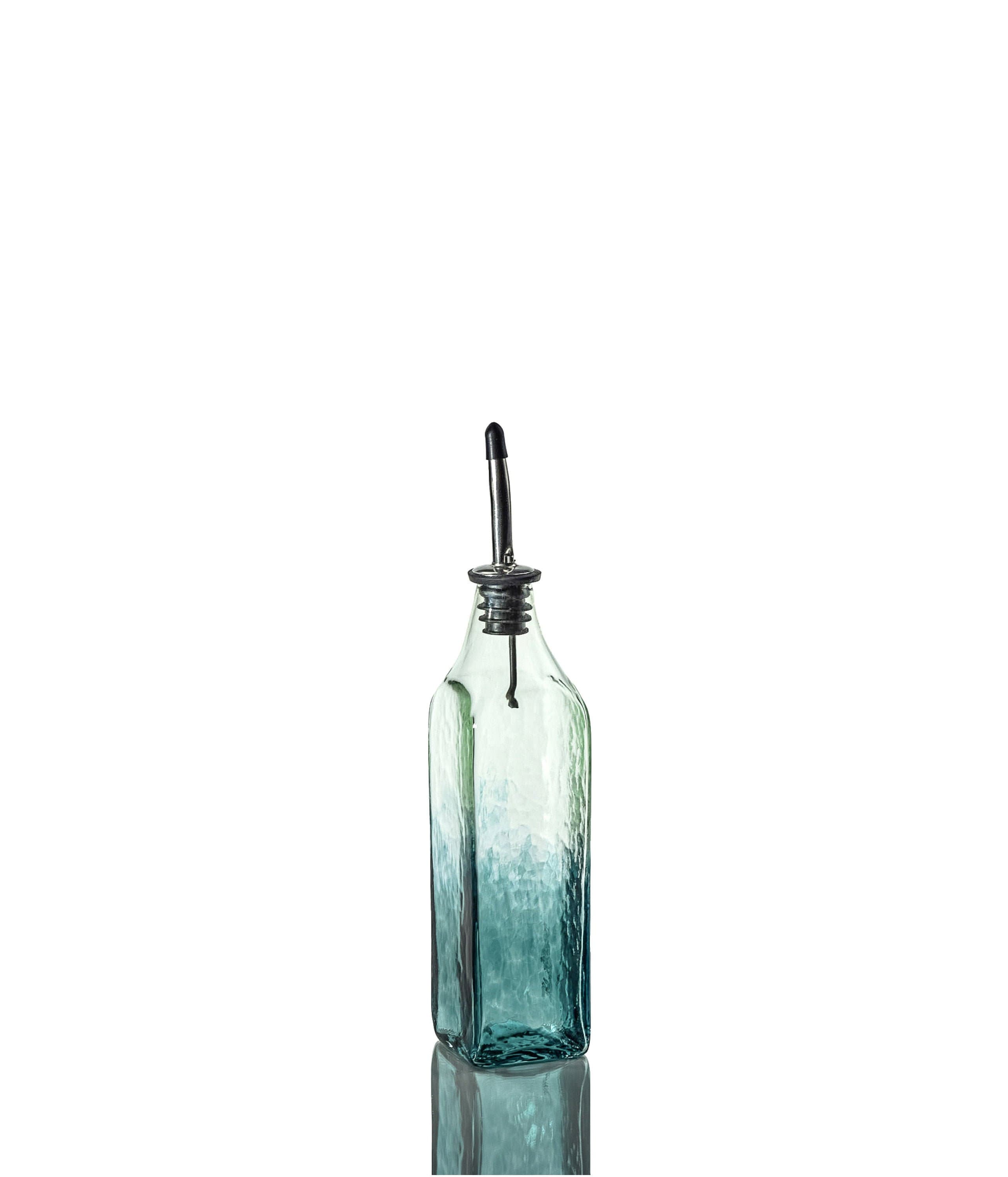 Hand Blown Glass Olive Oil Dispenser Manzanilla /& Tonic Vinegar Bottle Olive Oil Bottle Soap Dispenser