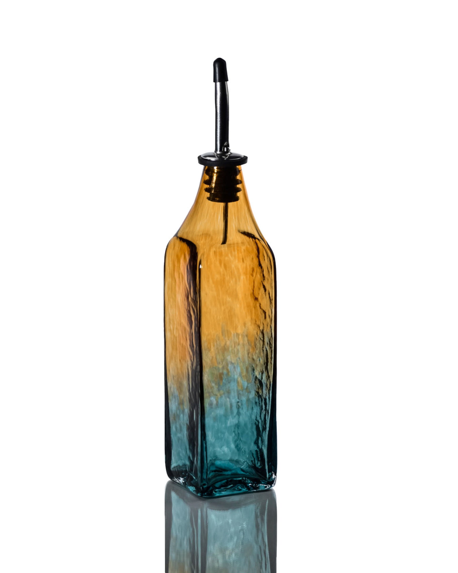 Hand Blown Glass Olive Oil Dispenser Soap Dispenser Olive Etsy