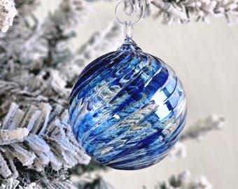 Vintage Clip on Candle Christmas Tree Ornament, Glittered Glass