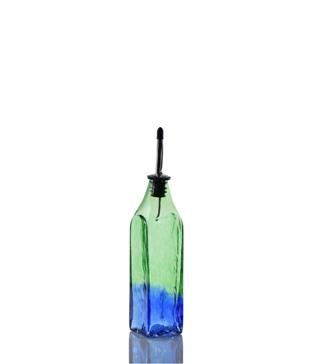 Hand Blown Glass Olive Oil Dispenser Soap Dispenser Olive Etsy