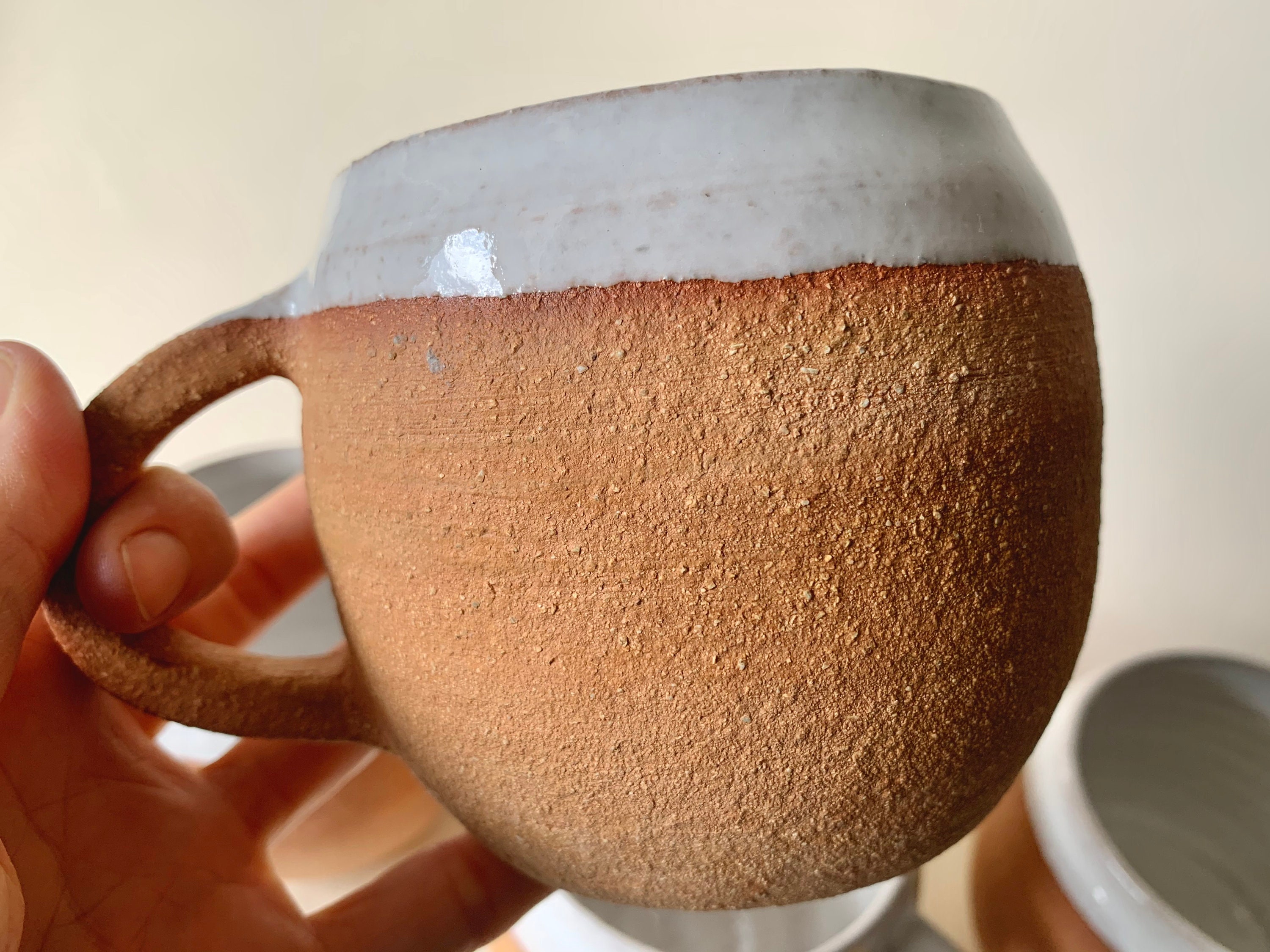 Terra Cotta Mugs Etsy