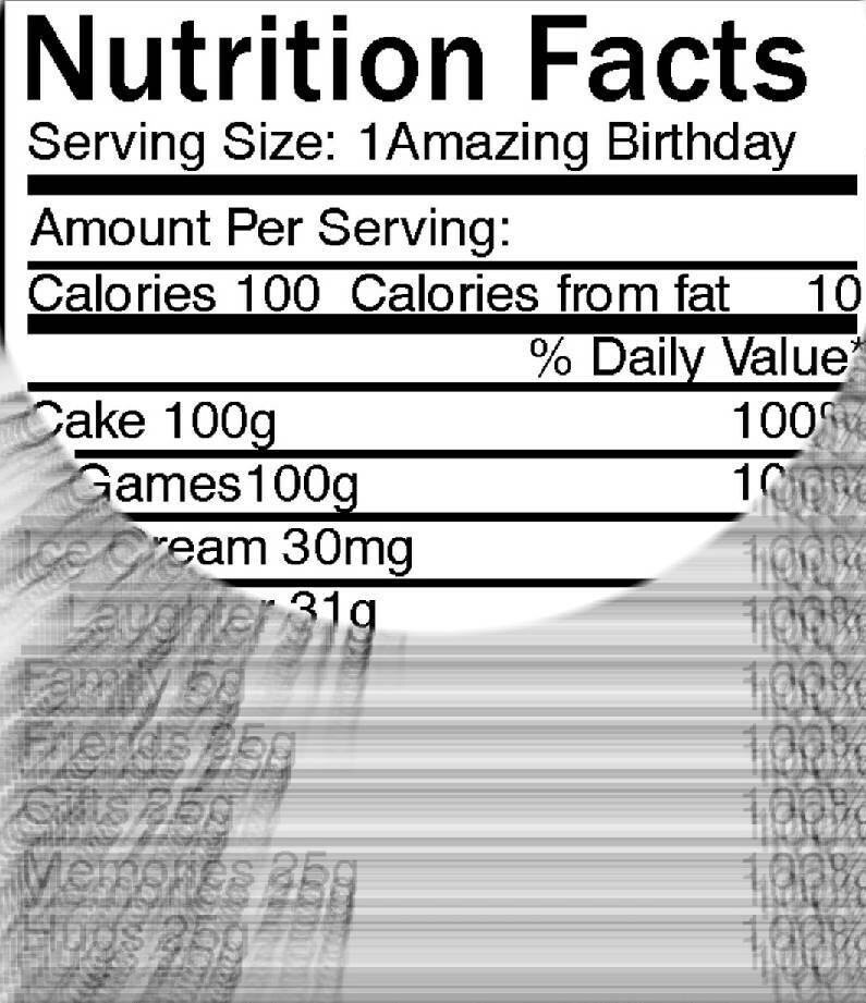 Nutrition label games