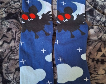 Kawaii Mothman Cute Socks UK Size 3-8 Gifts for Mothman lovers