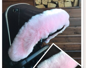 pink fluffy pram