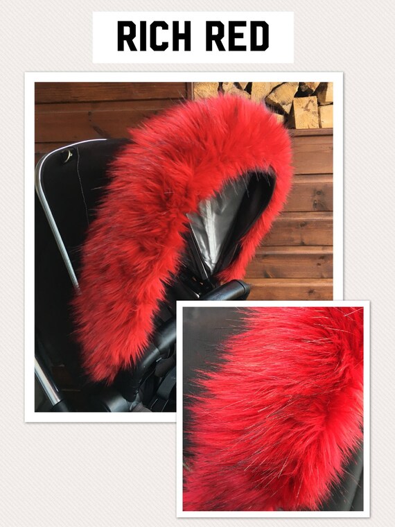 silver cross fur hood