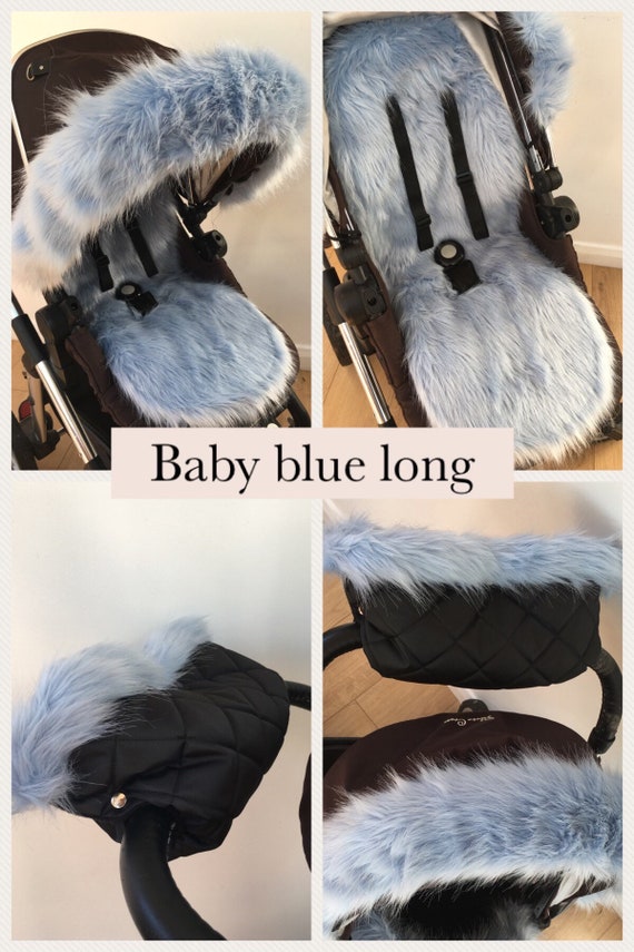 fur pram gloves