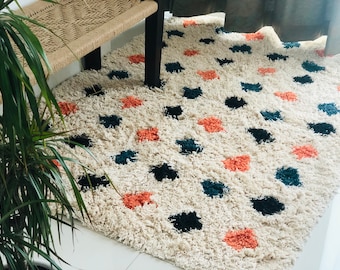 Hand-Tufted Cotton Rug: Boho Nursery Decor, Soft Play Mat (4x6 ft)