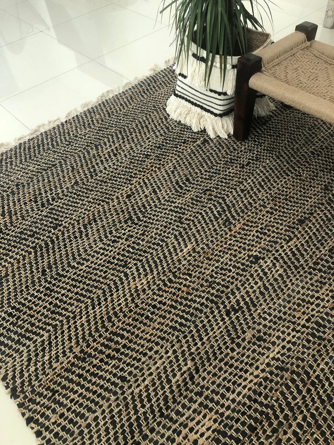 Jute rug Scandinavian rug Modern Farmhouse area rug 230 x Etsy