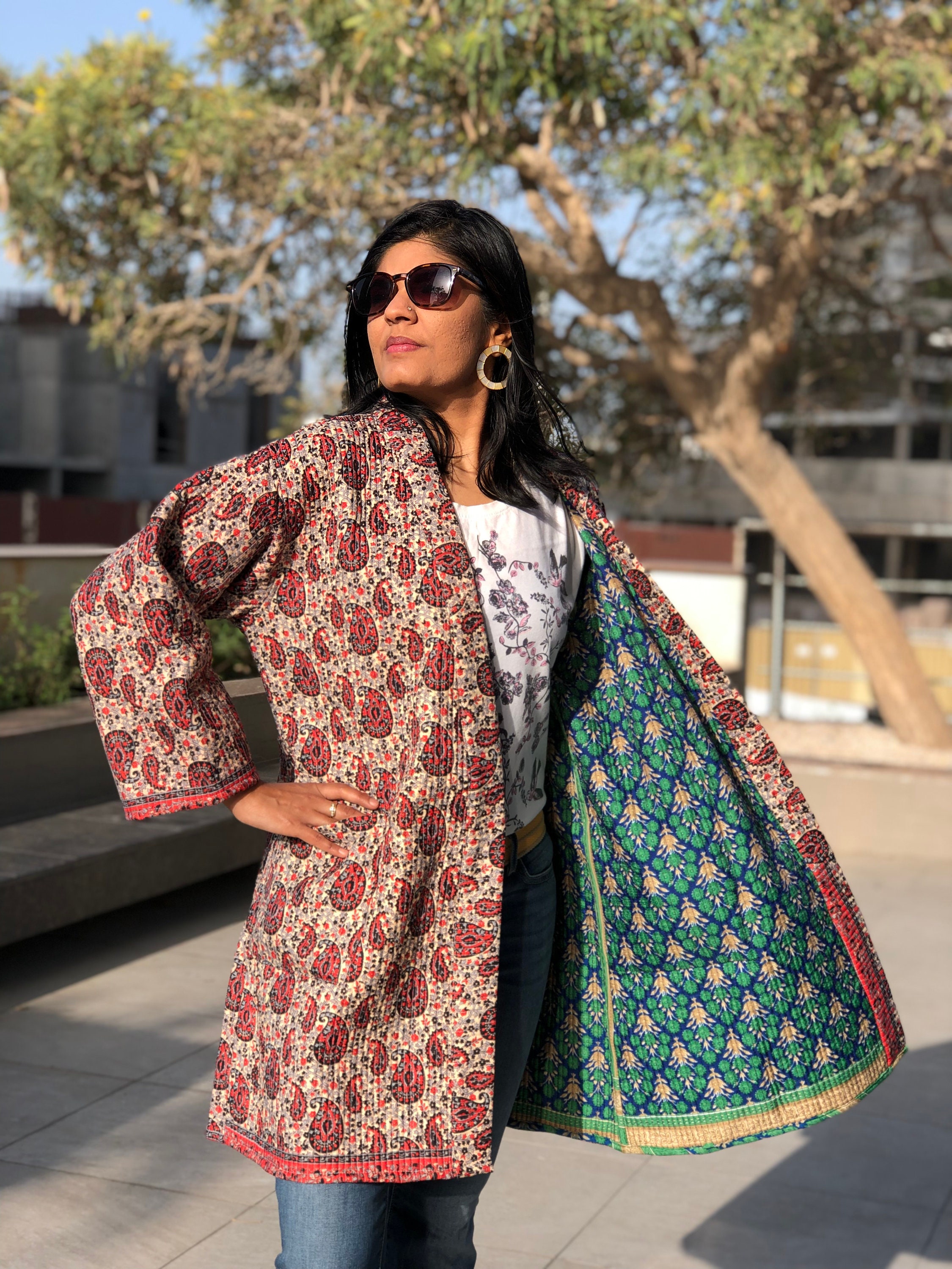 Silk Quilted Kimono Jackets Silk 