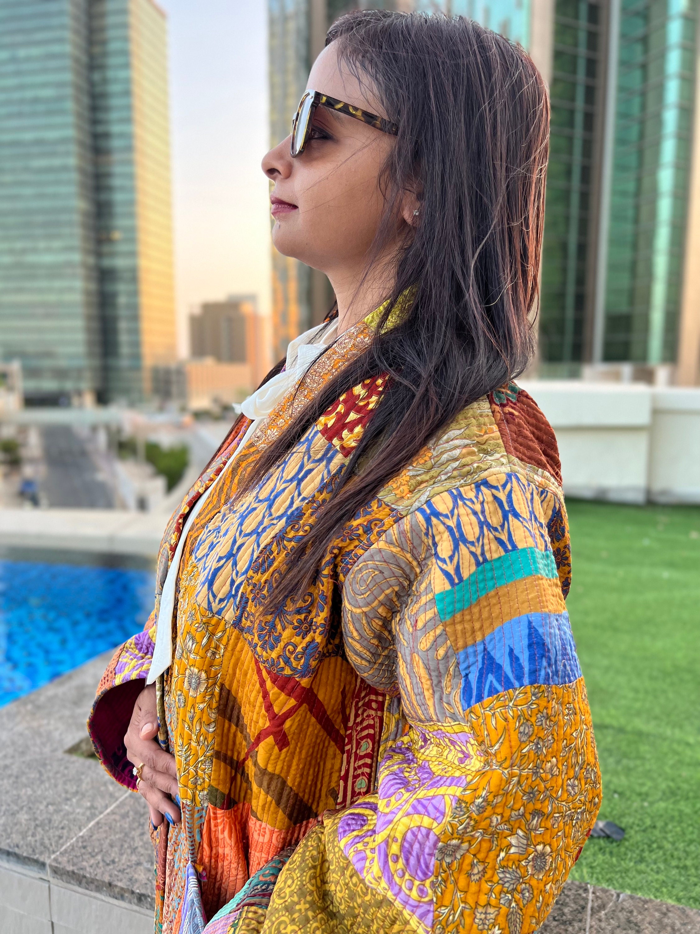 Quilted Kimono Jackets, Mustard Silk Patchwork Blazer, Silk Reversible Coat, Vintage Kimono Robe, Bohemian Style Jacket, Fall Fashion Coat - Etsy Quilted Kimono Jackets, Mustard Silk Patchwork Blazer, Silk Reversible Coat, Vintage Kimono Robe, Bohemian Style Jacket, Fall Fashion Coat - Etsy