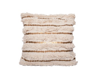 Christmas Pillow (set of 2), Throw pillow 18x18, Decorative pillow set , Fringe pillow, Ornate cushions, Boho wedding pillow, Couch pillow