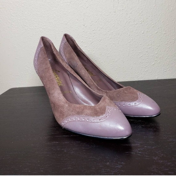 Vintage 60s 70s Gussini Purple Pointed Toe High He