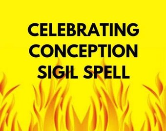 Celebrating Conception  Custom Sigil Spell Art  Svg Png Ai 1 one dollar