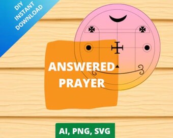 Answered Prayer Custom Sigil Spell Art  Svg Png Ai 1 one dollar