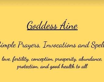 Irish Pagan Goddess Áine Prayers Invocations + Spells Manifesting love fertility conception prosperity abundance protection + healing to all
