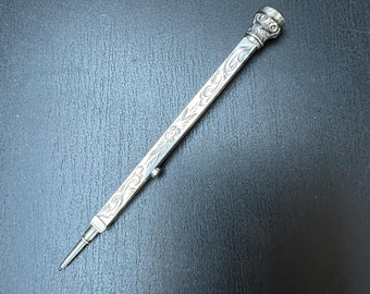 その他 2 SET Antique Silver Propelling Pencils Metal Propelling Pencils X 2 - Etsy Australia
