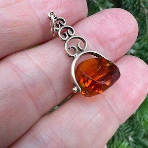 Antique gold fob pendant