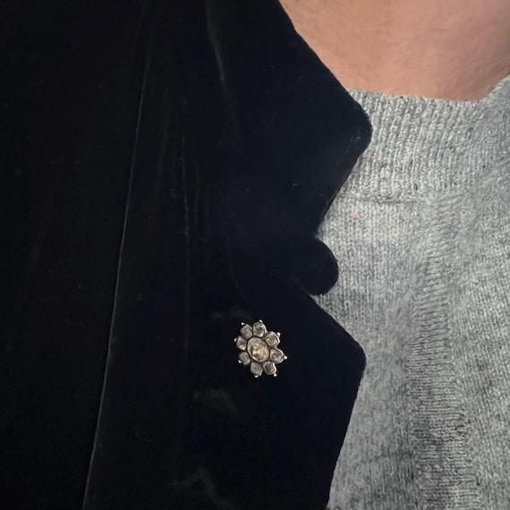 Antique black dot paste stud buttonhole - image 3