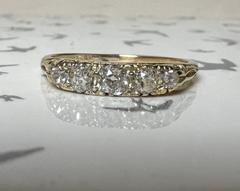 Antique diamond ring circa 1900 18ct gold