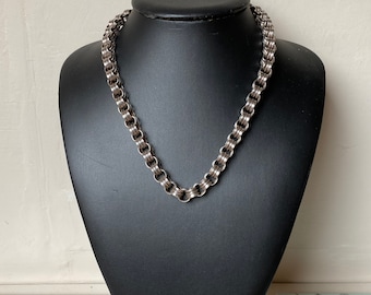 Victorian Silver Chain, chunky, circa 1880