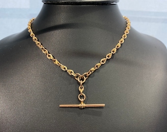Antique 9ct gold watch chain knot link circa 1915