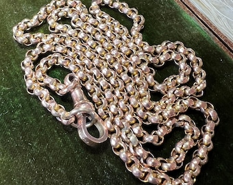 Antique 9ct gold belcher chain chunky circa 1880