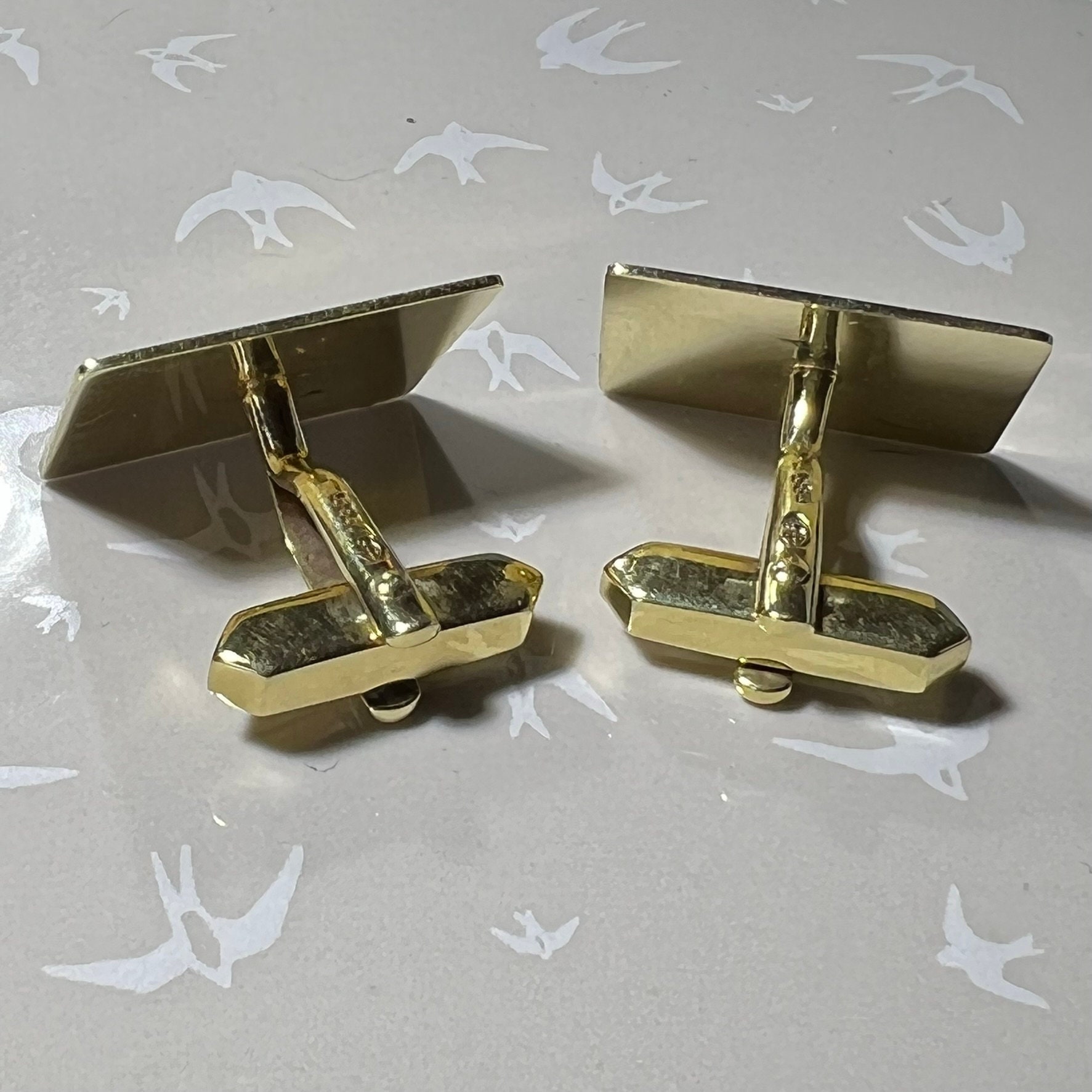 ヴィンテージ 14 カラット ゴールド カフスボタン - Etsy 日本